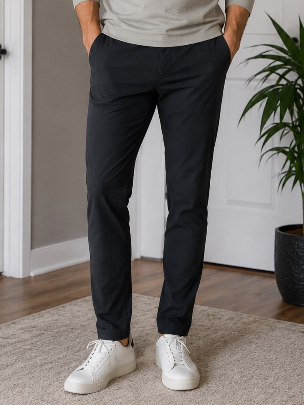 Lululemon ABC Slim-Fit Trouser 36x30 Charcoal Performance Pants Business Casual